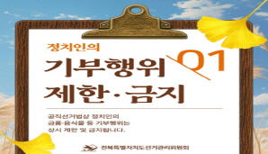 정치인의 기부행위 제한·금지_01 공직선거법상 정치인의 금품·음식물 등 기부행위는 상시 제한 및 금지됩니다.